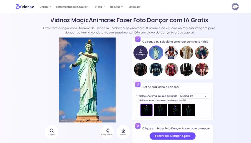 baixar e compartilhar o meme dançando ia